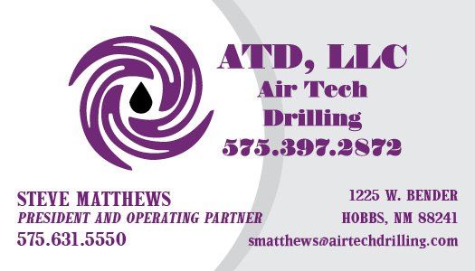 Air Tech Drilling, LLC business card