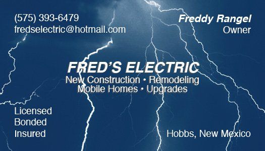 Fred's Electric - Full Color w/ UV Coating