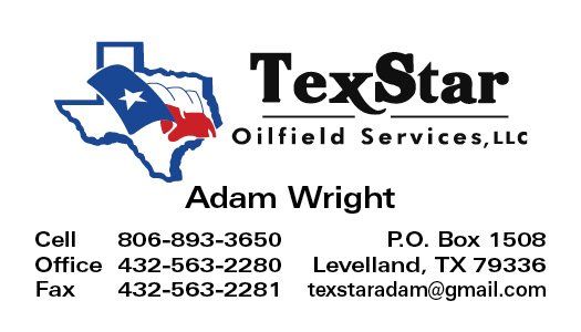 TexStar OFS, LLC business card - Full Color w/ UV Coating