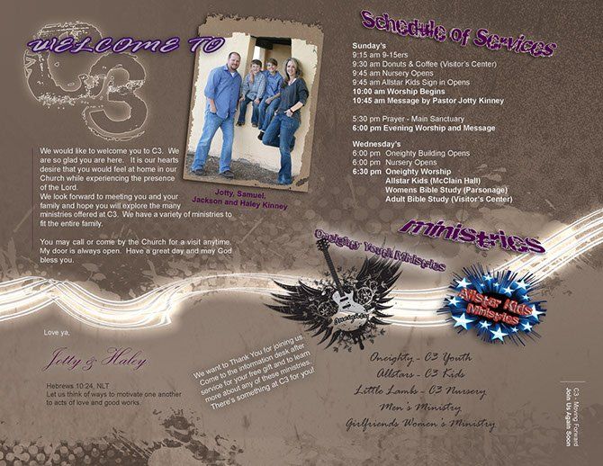 Christian Church Center brochure