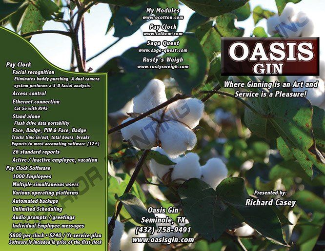 Oasis Gin brochure