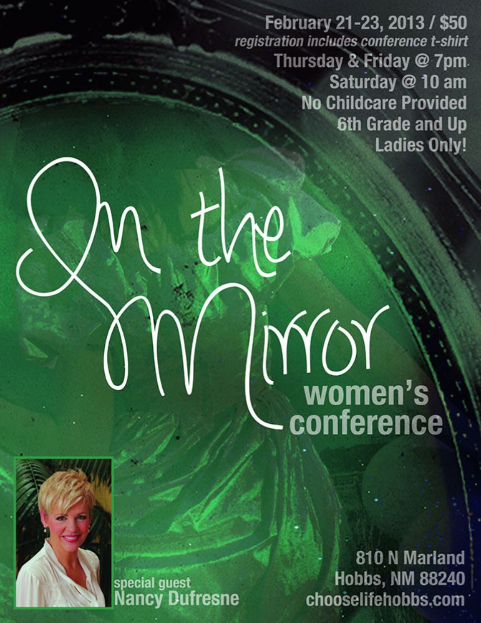 Poster promoting a women's conference
