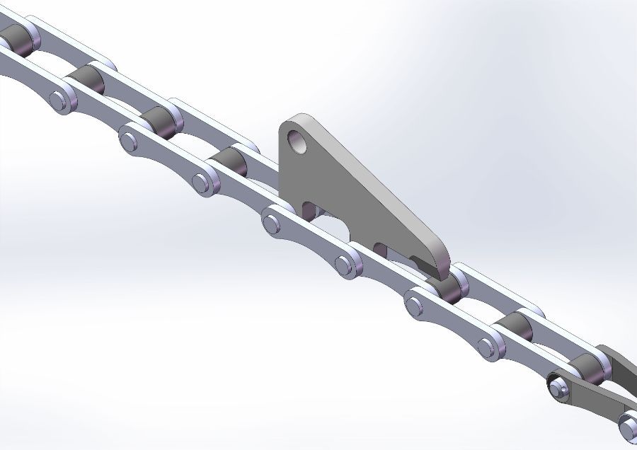 design figure of a steel chain