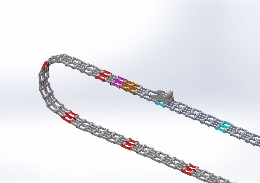 figure of an alloy steel chain