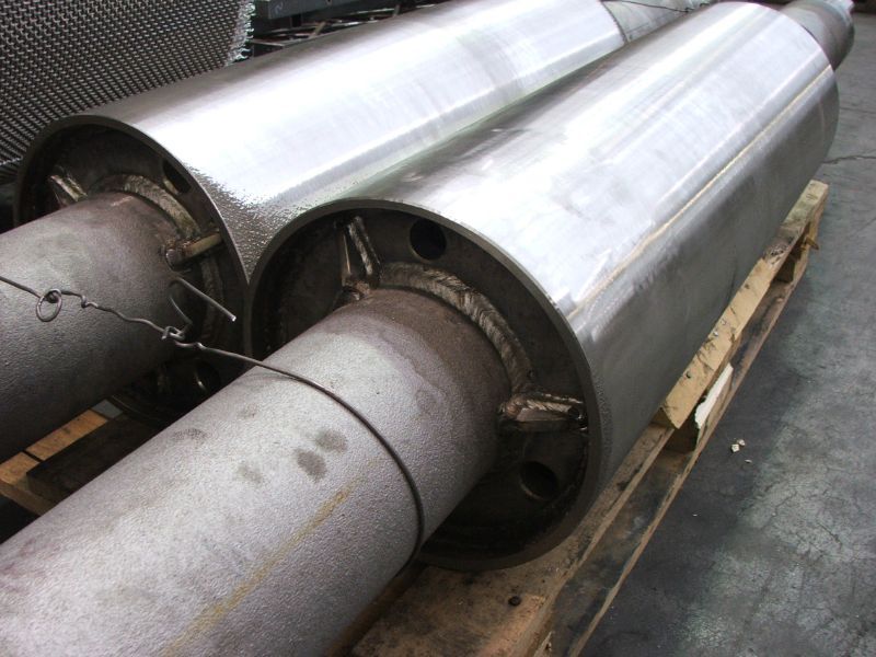 detail of furnace rollers