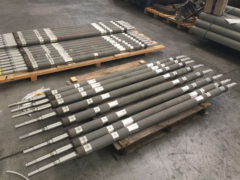 production of furnace rollers