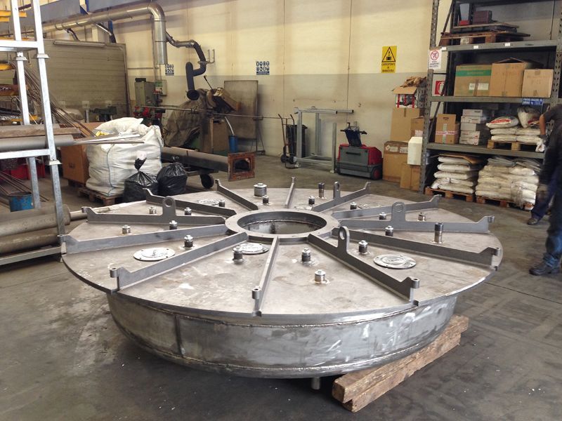 coperchio per forno in acciaio inox