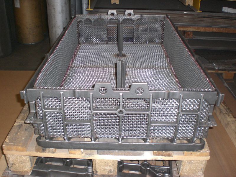cesta di acciaio inox