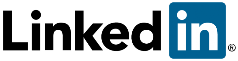 LinkedIn The linkedin logo is shown on a white background