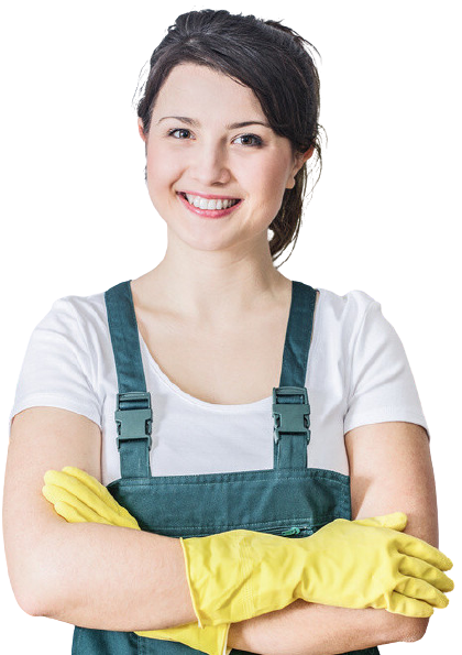 Cleaner crossing hands after finishing home cleaning job .png