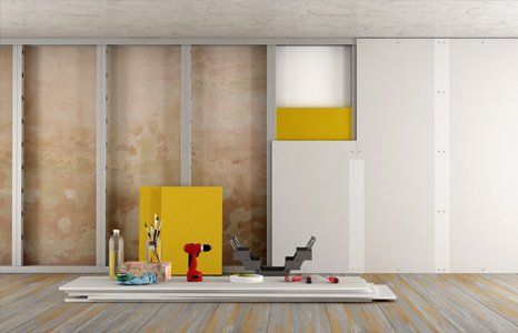 Ceiling repair work