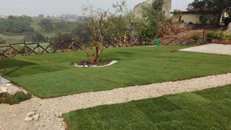 giardino di una villa di campagna
