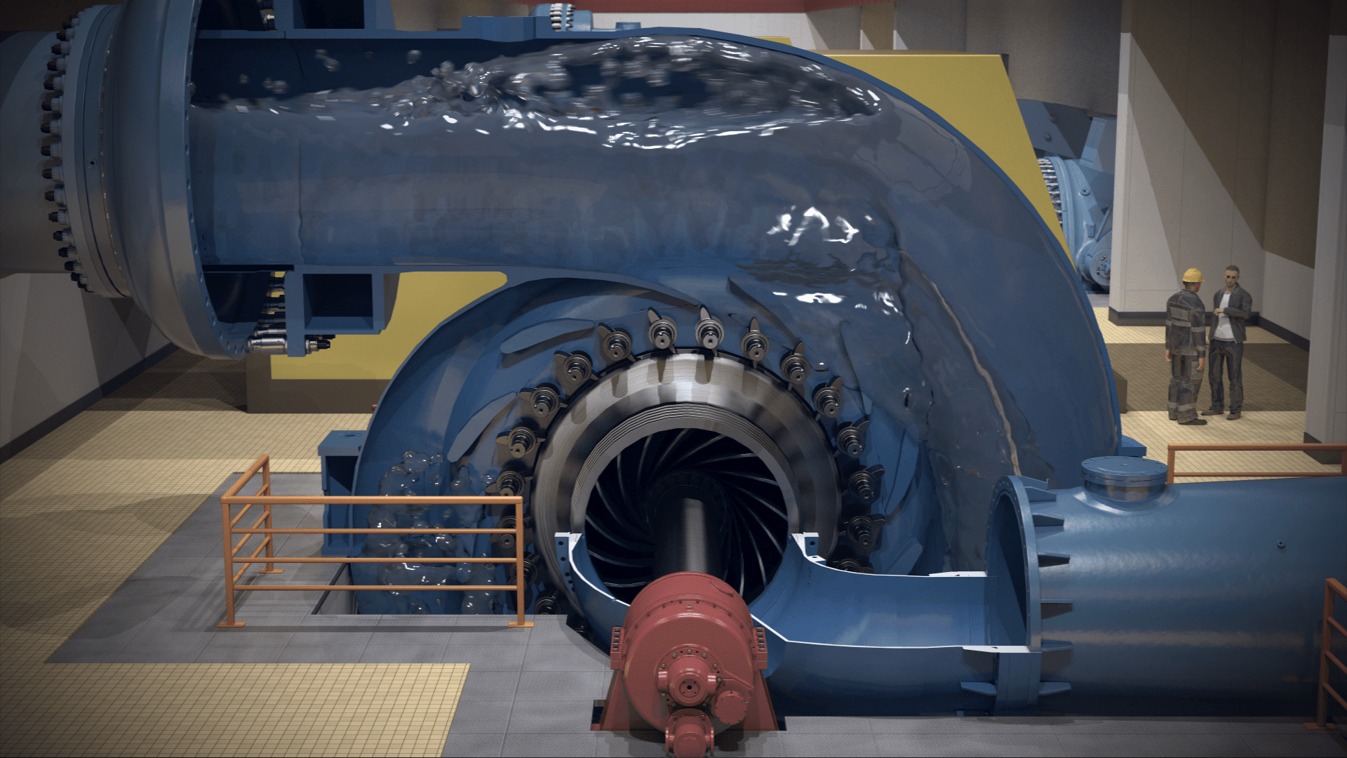 Fluid simulation - process animation