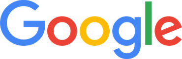 Google logo with blue, red, yellow, and green letters.