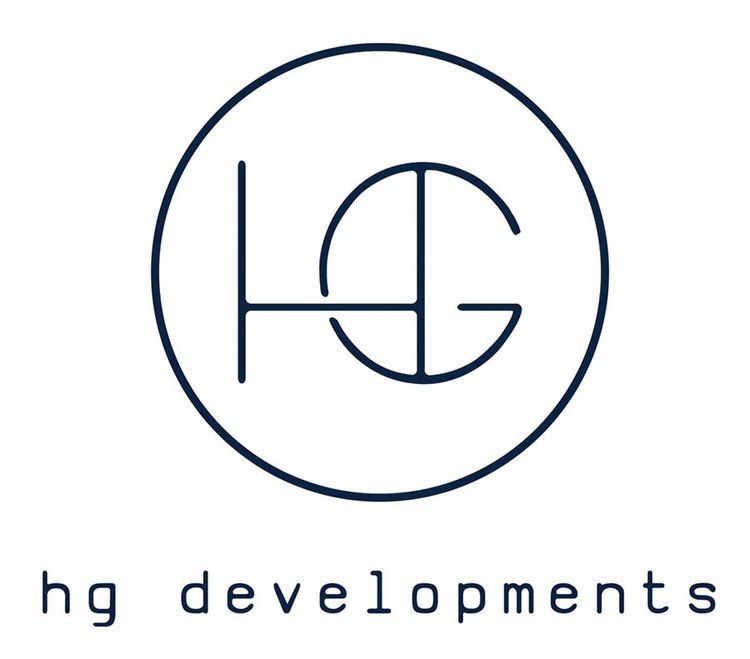 A logo for hg developments is shown on a white background.