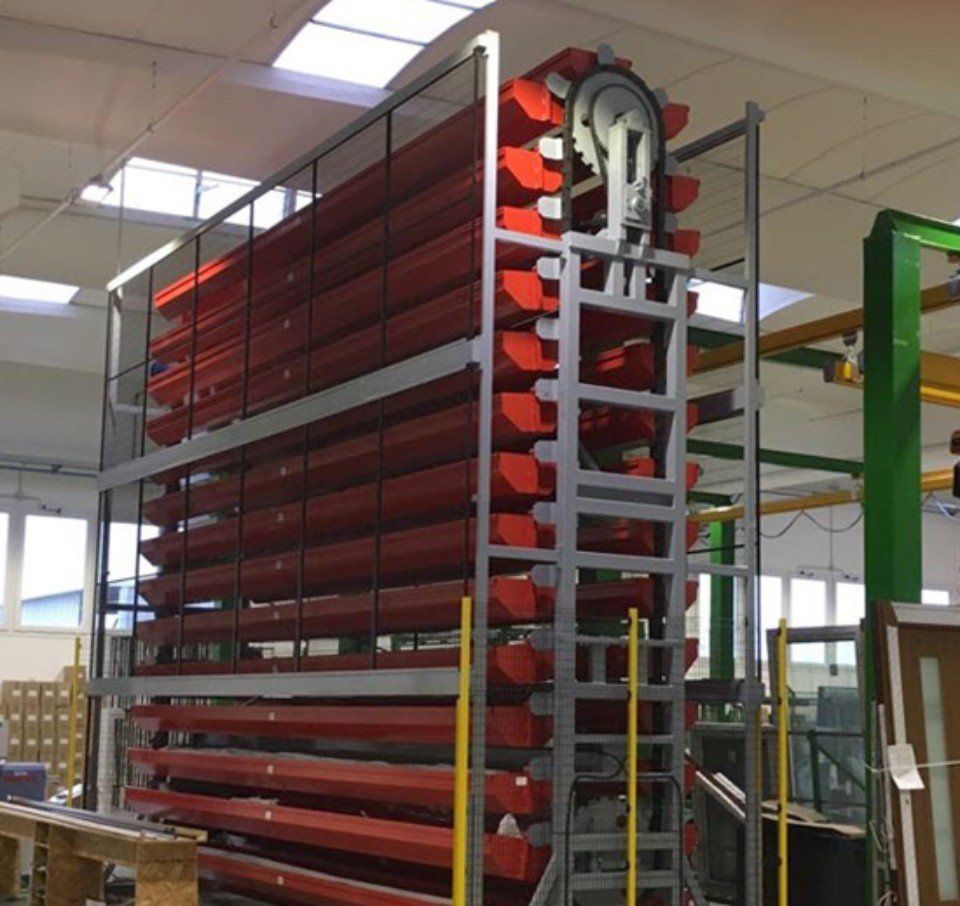 soluciones para almacenar perfiles de aluminio