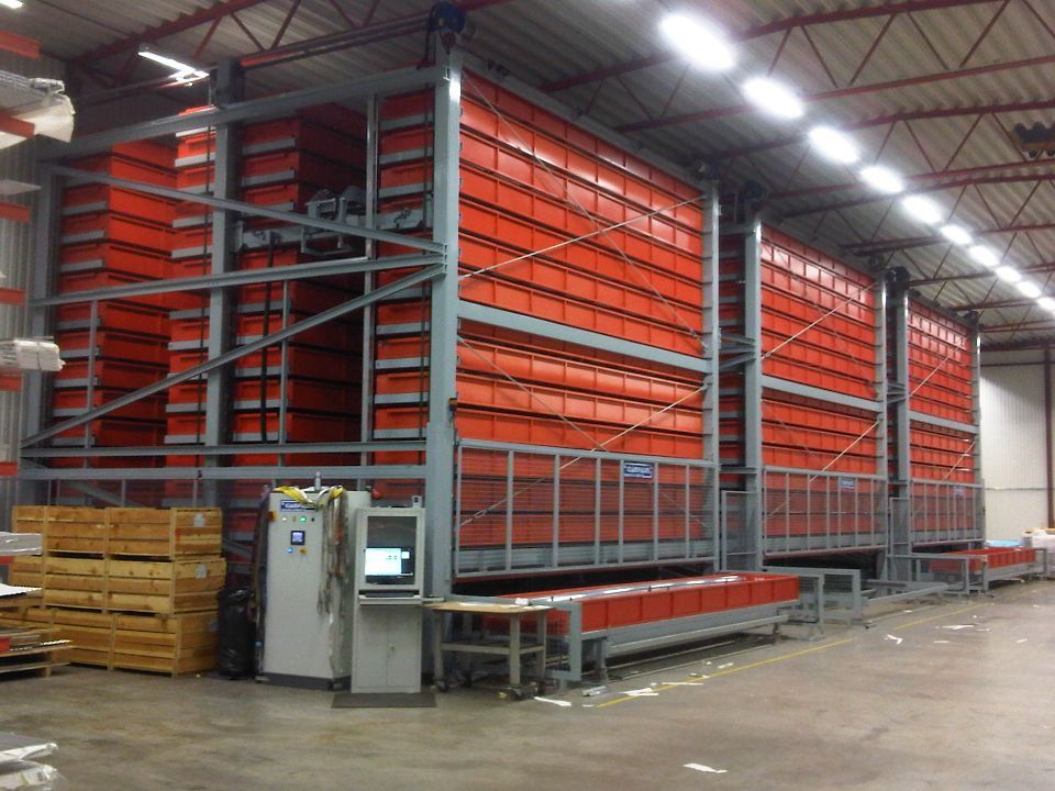 interior del área de almacenamiento