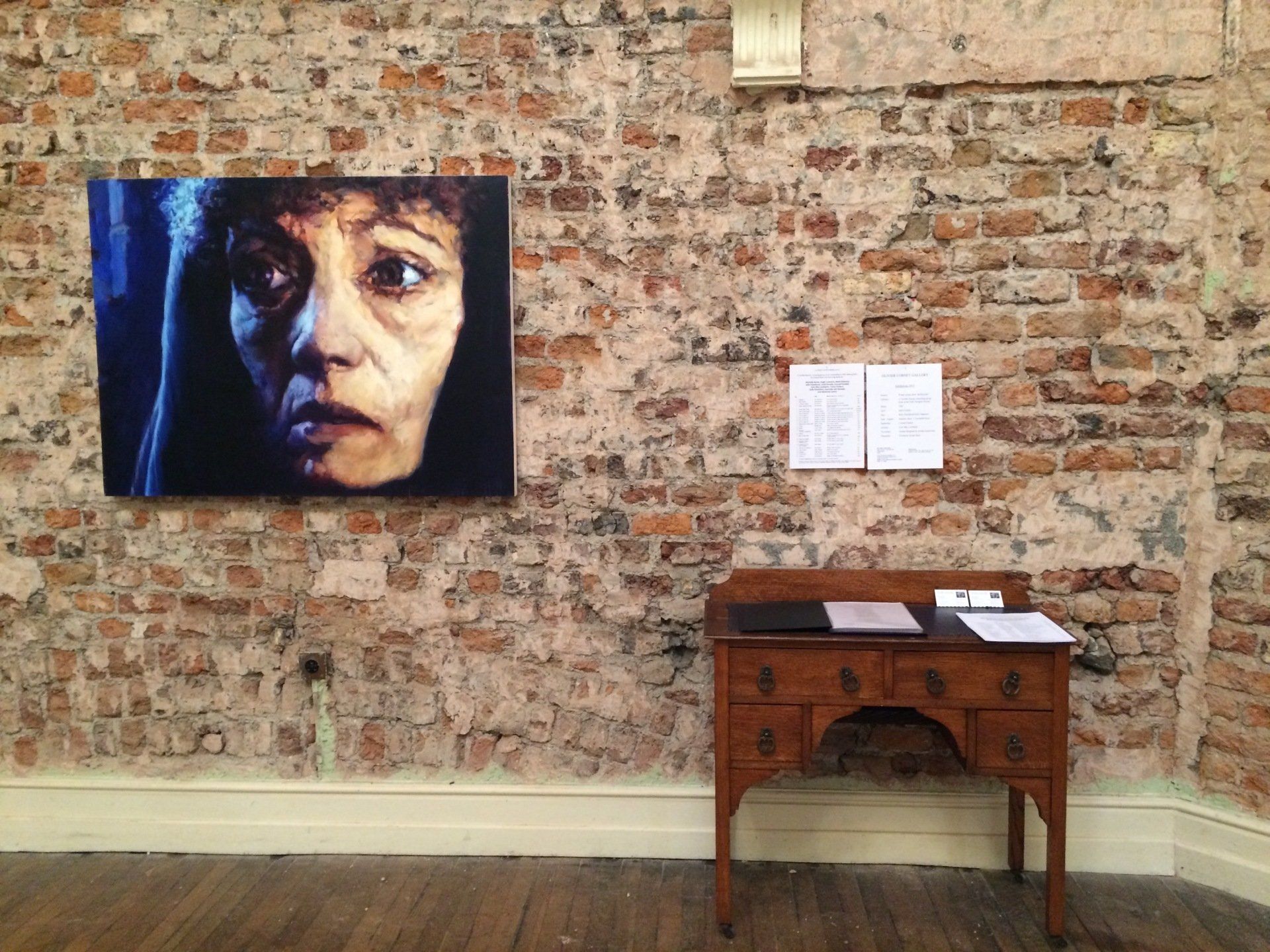 Waiting, Eoin Mac Lochlainn's painting in A Terrible Beauty at City Assembly House in 2015