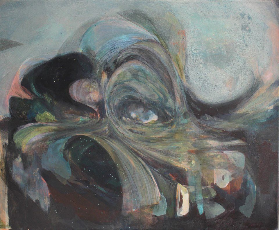 Painting by Aileen Hamilton at Olivier Cornet Gallery