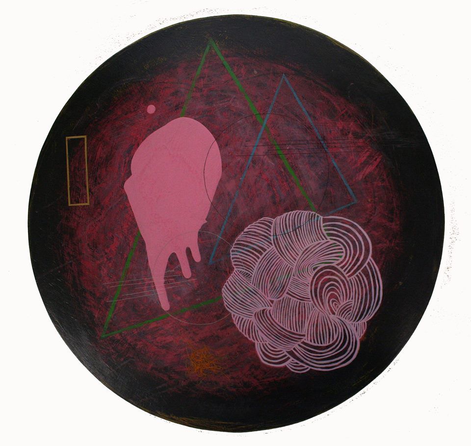 Wisdom of the Heart III, a painting by Aisling Conroy, a member of the Olivier Cornet Gallery AGA Group, OPW State Art Collection