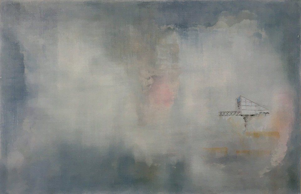 Painting of Seed Vault by Claire Halpin at Olivier Cornet Gallery