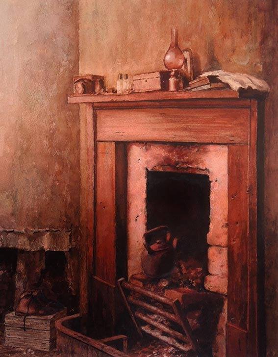 Cup of tea soon, watercolour by Eoin Mac Lochlainn at Olivier Cornet Gallery