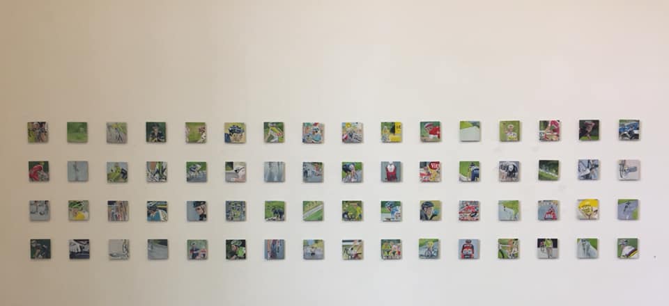 Paintings of The Tour by Gro Thorsen at Olivier Cornet Gallery