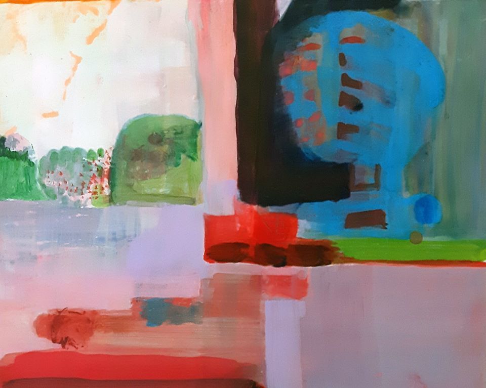 Blue Corner, a painting by Olivier Cornet Gallery AGA member Mary A. Fitzgerald