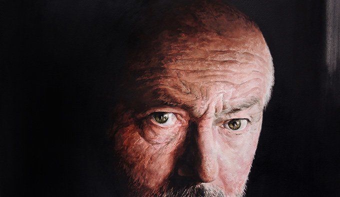 Eoin Mac Lochlainn, 'Self-portrait', watercolour painting on Arches paper, 30x45cm, 2020, Olivier Cornet Art Gallery