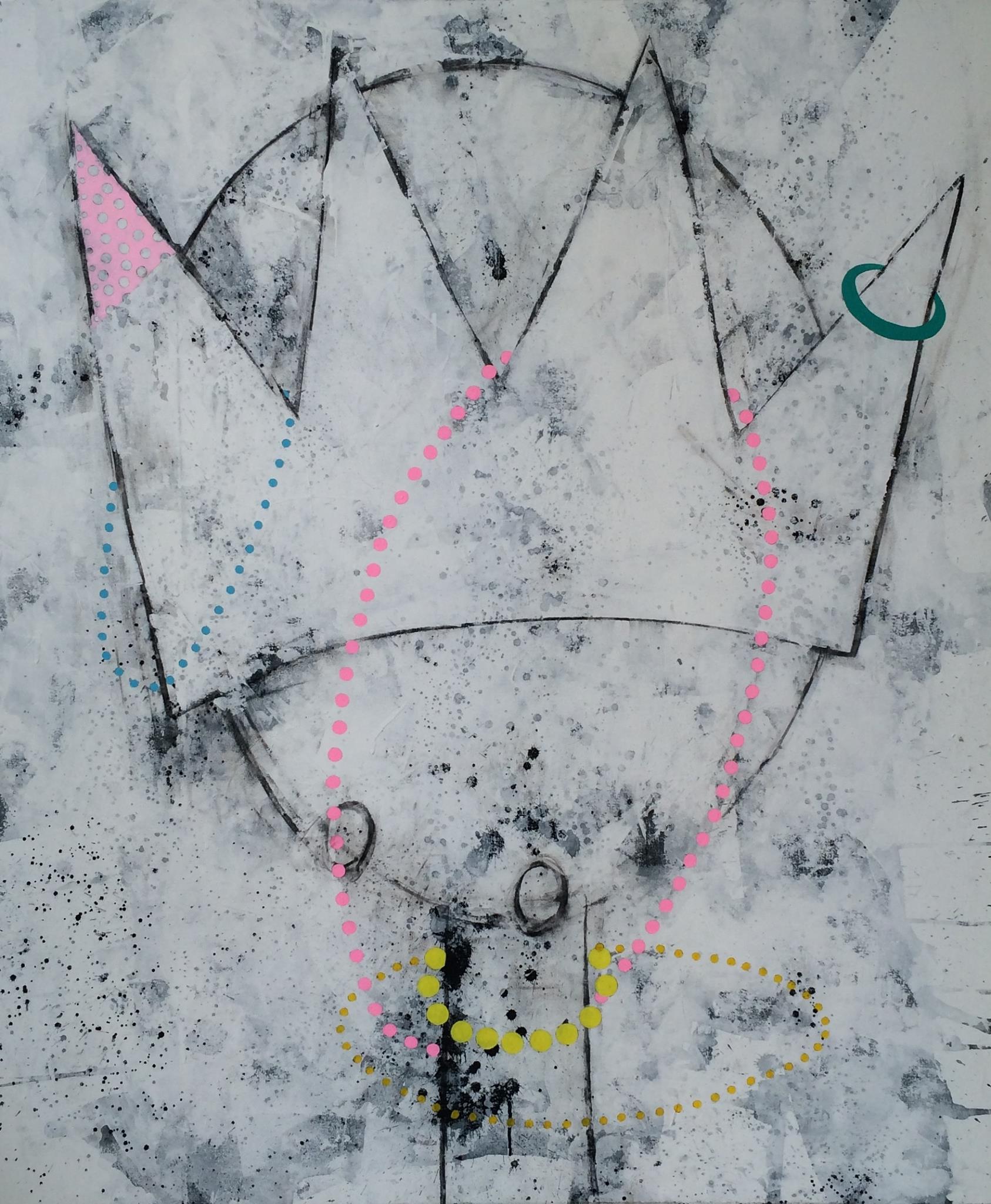 Kelly Ratchford, 'Looking for Love', emulsion, ink and charcoal on canvas, 130x110cm, OPW State Art Collection, Olivier Cornet Gallery