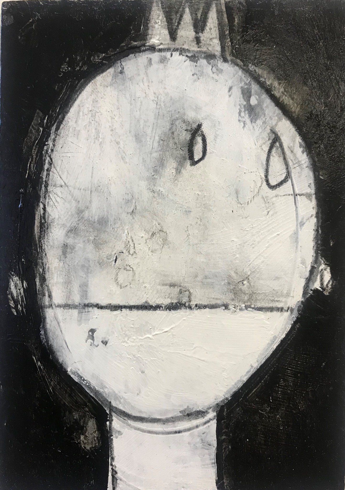 The Covidians 11, a painting created by Olivier Cornet Gallery artist Kelly Ratchford, Dublin, Ireland