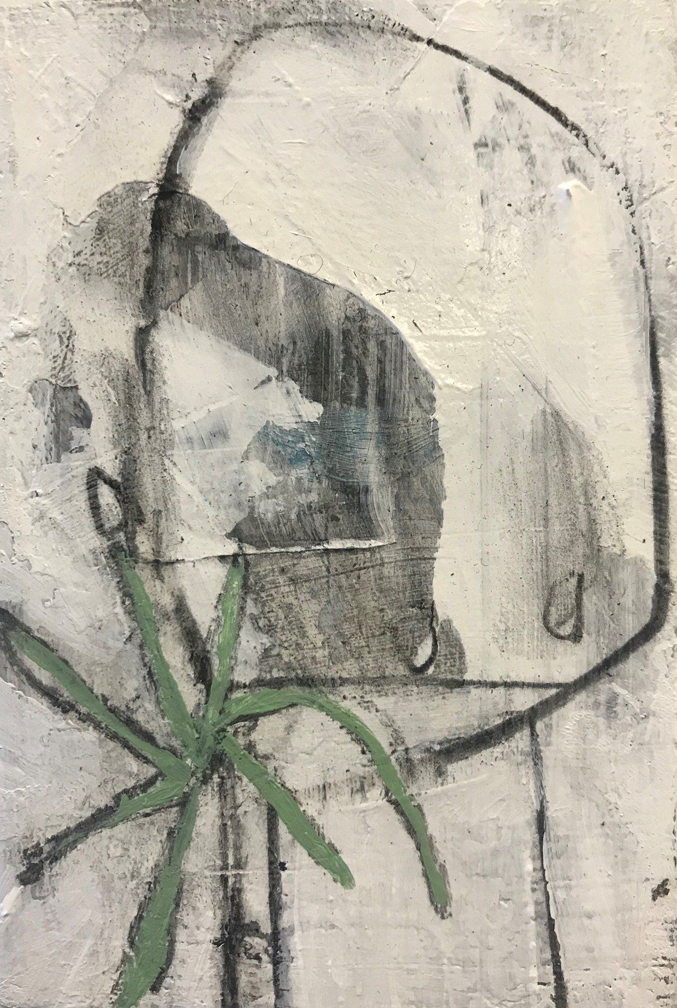 The Covidians 12, a painting created by Olivier Cornet Gallery artist Kelly Ratchford, Dublin, Ireland