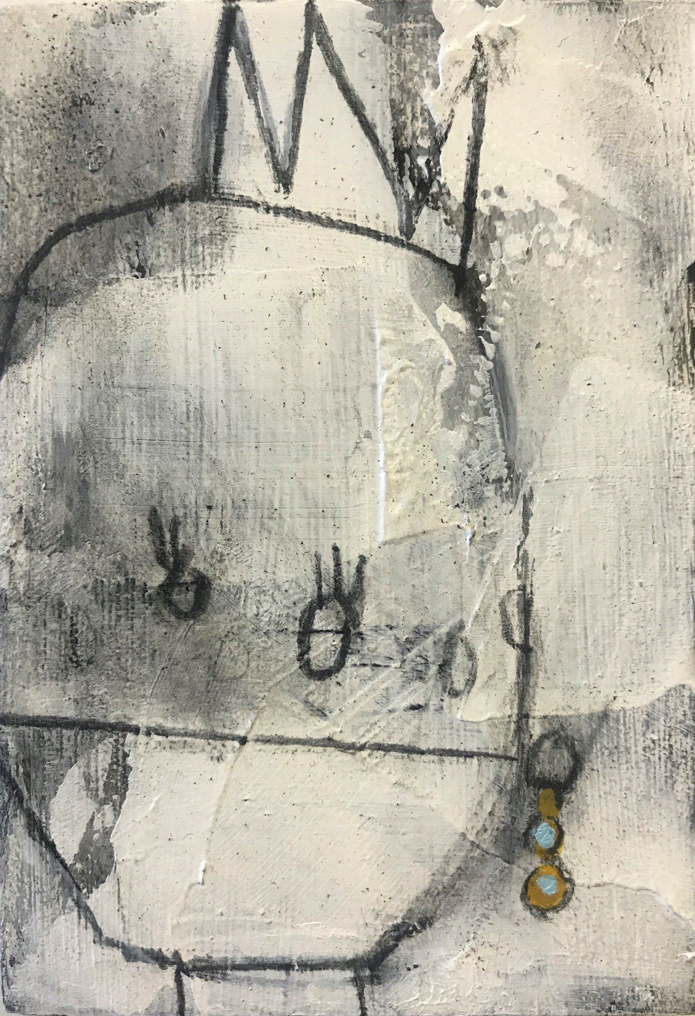 The Covidians 14, a painting created by Olivier Cornet Gallery artist Kelly Ratchford, Dublin, Ireland