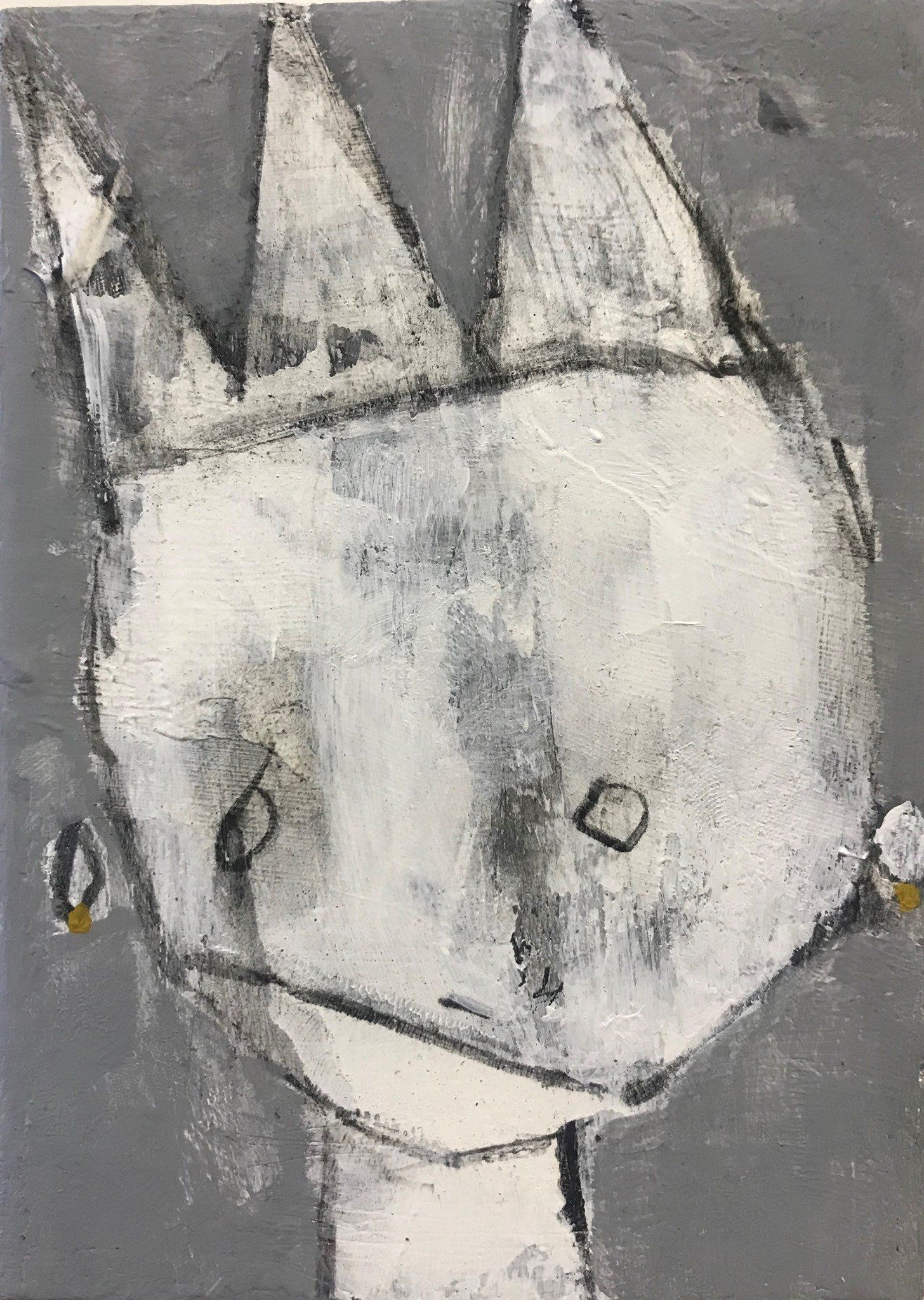 The Covidians 3, a painting created by Olivier Cornet Gallery artist Kelly Ratchford, Dublin, Ireland