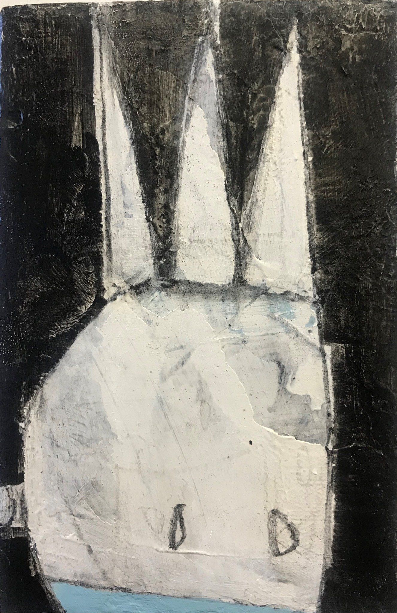 The Covidians 8, a painting created by Olivier Cornet Gallery artist Kelly Ratchford, Dublin, Ireland