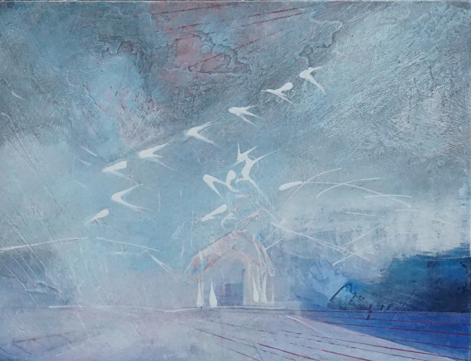 Nickie Hayden, Sanctuary 2, painting, Olivier Cornet Art Gallery Dublin