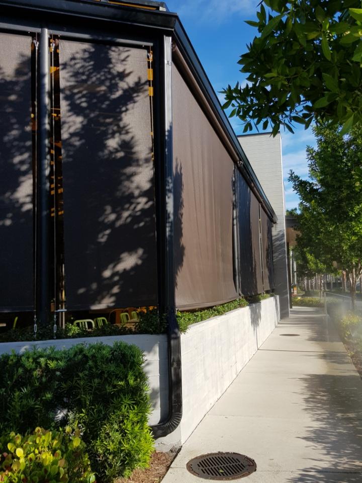 Dark Rectangular Downspouts — Beach, FL — Enterprise Seamless Gutters