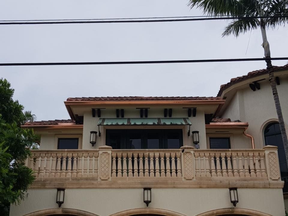 Copper Gutter — Beach, FL — Enterprise Seamless Gutters