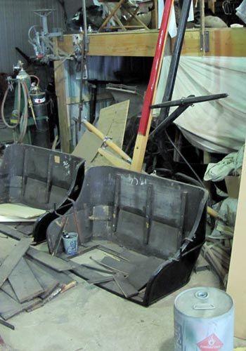 restored studebaker buggy seat