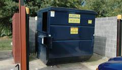Black Garbage Dumpster — Station, VA — C & S Disposal