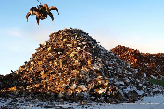 Scrap metal dump