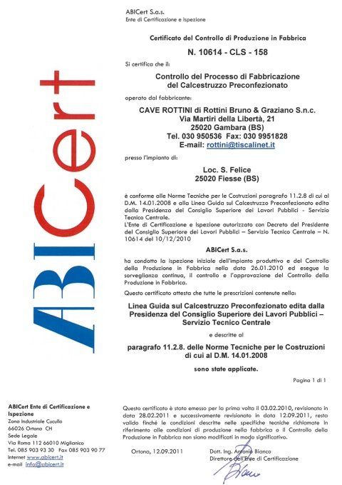 Certificazione ABICert