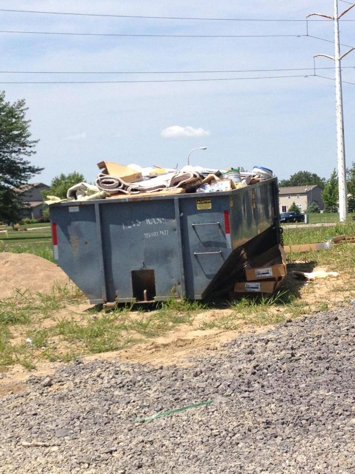 Dumpsters With Debris and Waste — Roanoke, IL — Kev's Kans, Inc.