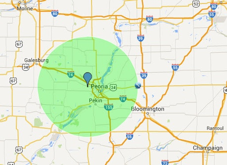 Map of Areas Served Map of Areas Served