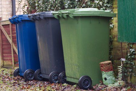wheelie bins