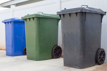 wheelie bins