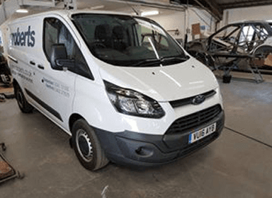 After van body repairs