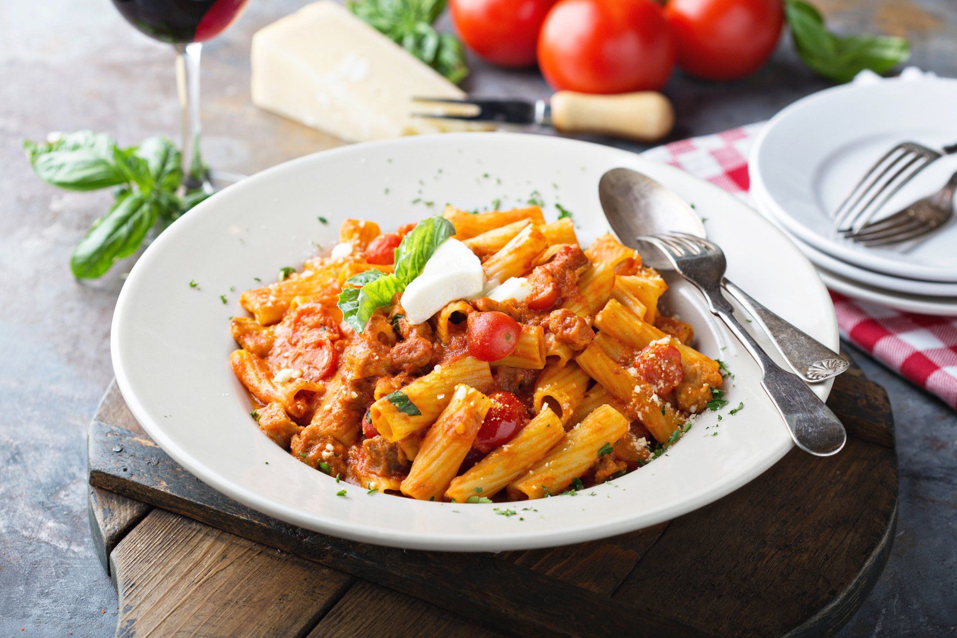 Rigatoni Bolognese With Mozarella — Holyoke, MA — Amedeo's
