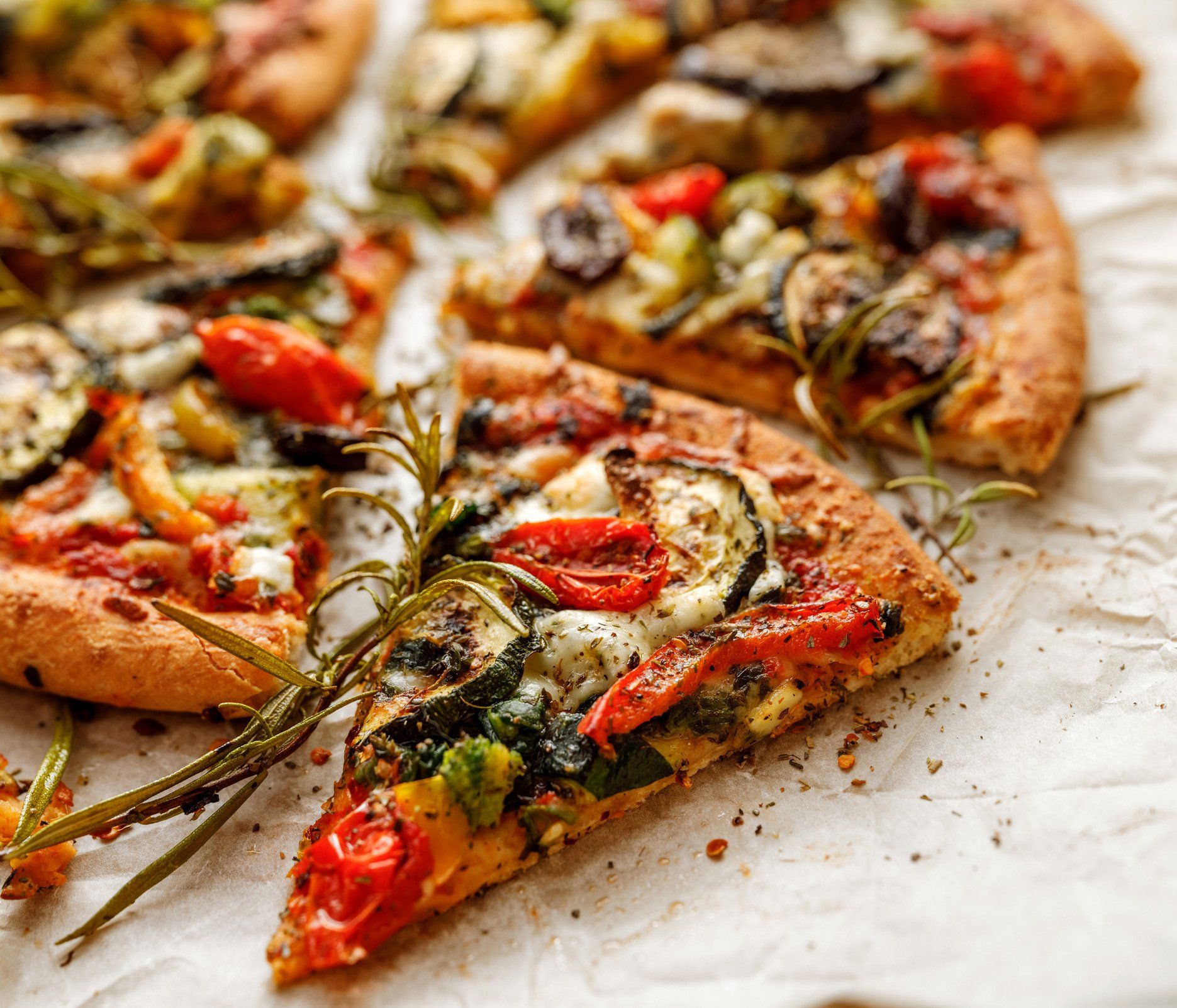 Pizza With Vegetables — Holyoke, MA — Amedeo's