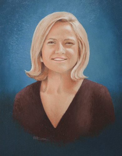 Astrid portrait oil painting